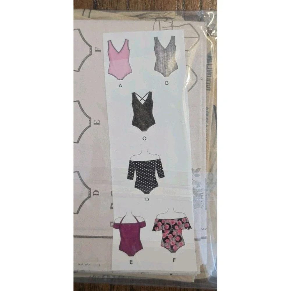Simplicity D0646 Women’s Bodysuit Sewing Pattern Sizes 18W-26W Uncut